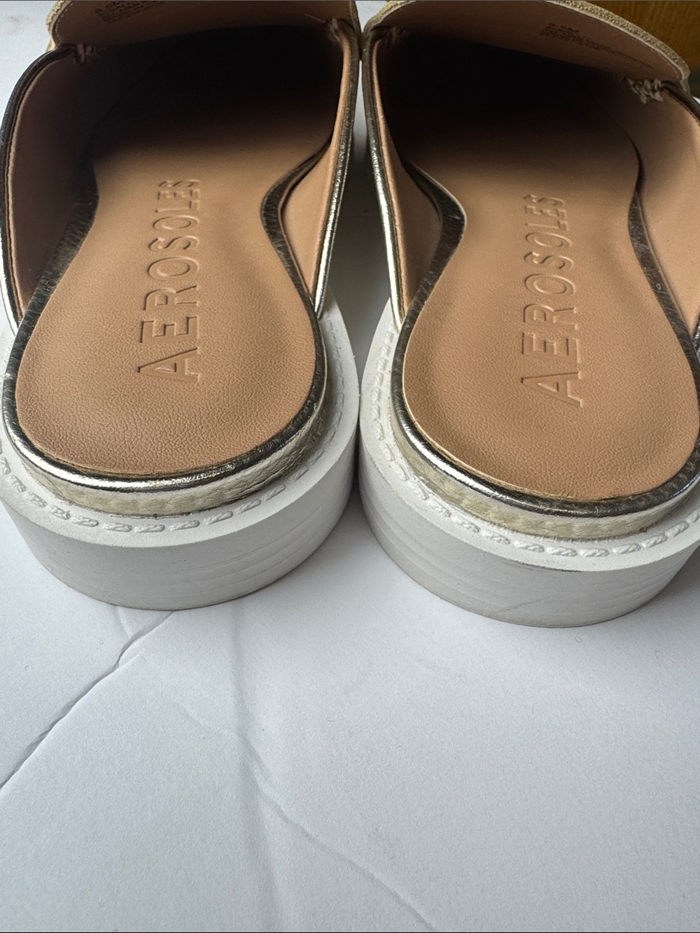 Like New Metallic Gold AEROSOLES®
Salome Slip-On Mules- Size 8.5 - Picture 7 of 8